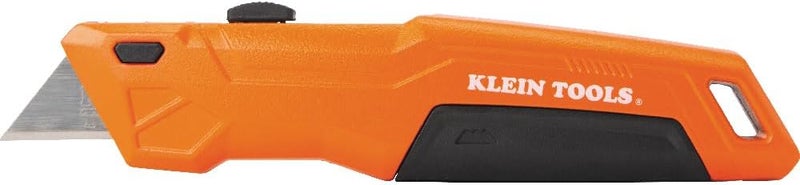 Klein Tools 44301 Retractable Utility Knife with Blade Storage and 5 Extra Blades, Bright Orange, Lightweight Ergonomic Design - Image 1